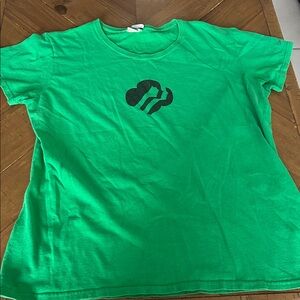 Green T-Shirt with Black Logo